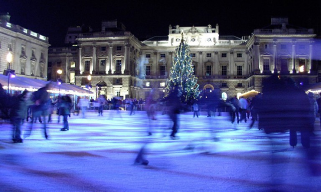 Skating rink at Somerset House Natal na Lapônia